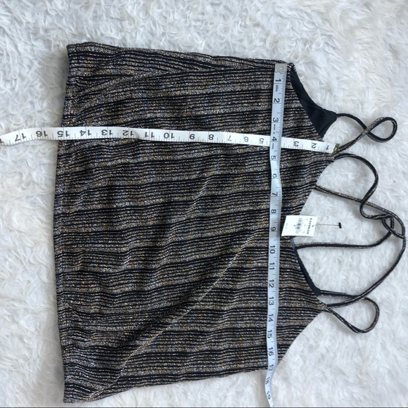 Express cropped shimmer tank top M - Picture 6 of 6